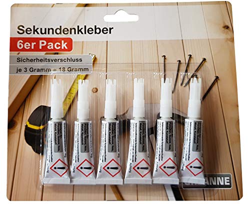 18 x Sekundenkleber EXTRA STARK Alleskleber Schnellkleber universal 100g/19,98 € – Bild 3