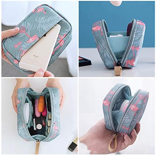 Mini Makeup Bag 2pcs Cosmetic Bag Travel Toiletry Bag Waterproof Accessories Organizer for Women (Pink) 5 Mini Makeup Bag 2pcs Cosmetic Bag Travel Toiletry Bag Waterproof Accessories Organizer for Women (Pink)