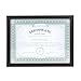 DesignOvation Gallery Wood Document Frame Set for Customizable Wall Display, 8.5x11, Black, Pack of 4
