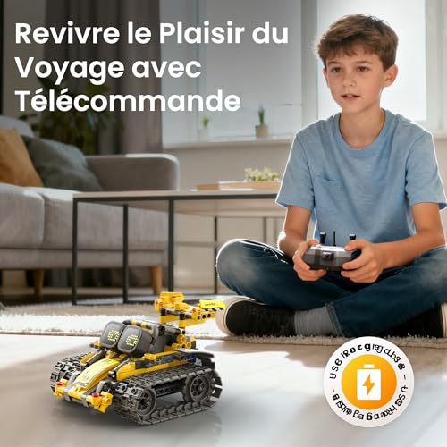 Sillbird Robot Kids Boys, 5 in 1 Technic Programmable Robot with App and Remote Control, Educational Roboticset for Girls 8-12 Years, Birthday or Christmas Gift (473 Pieces)