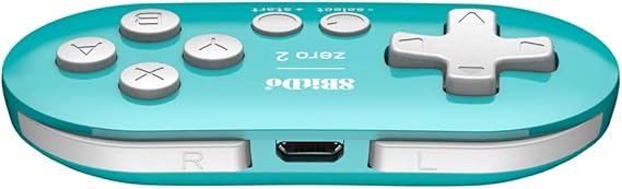 8bitdo Zero 2 Bluetooth Gamepad For Switch Pc Macos Android Turquoise Edition Nintendo Switch Amazon Co Uk Pc Video Games