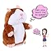 Talking Hamster Plush Toy Repeats What You Say Interactive Toys Electronic Hamster for Kids Birthday Christmas Gift