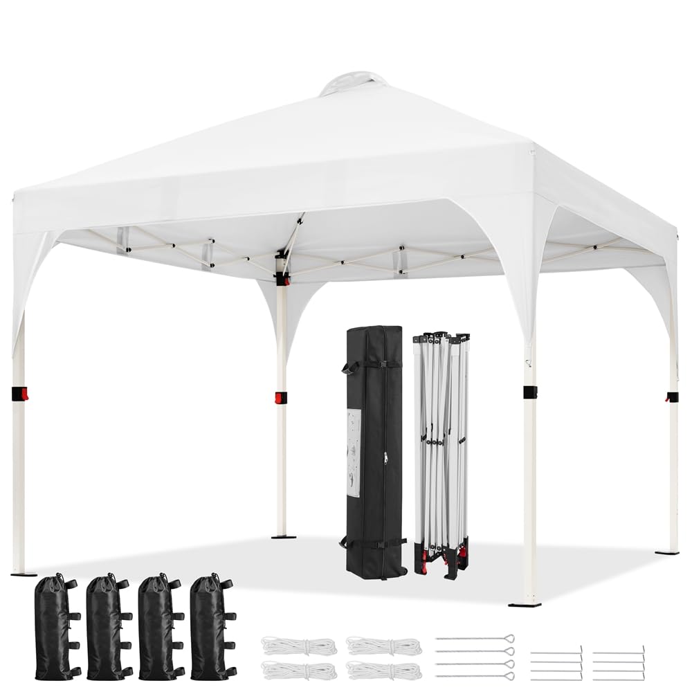 Yaheetech 10x10 Pop Up Canopy Tent with Vent, Easy
