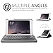iPad Mini Case with Keyboard, Boriyuan 360 Degree Rotating Stand Detachable Wireless Bluetooth Keyboard PU Leather Cover for Apple iPad Mini 1/Mini 2/Mini 3 with Screen Protector and Stylus, Black