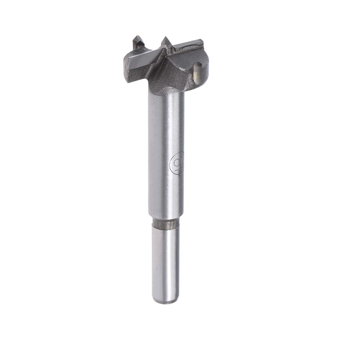 sourcing map Forstner Drill Bits 25mm, Tungsten Carbide Wood Hole Saw Auger Opener Woodworking Hinge Hole Drilling Boring Bit Cutter Gray with Case