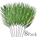 Bird Fiy 8 Pack Artificial Palm Leaves Faux Plants Palm Leaf Greenery Tropical Palm Tree Leaves for Palm Wedding Arrangement Jungle Party Decorations