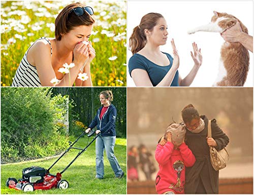 WoodyKnows Ultra Breathable Nasal Mask, Allergy Relief, Reduce Pollen (Round Nostrils, L(3 Frames)) - Thumbnail 2