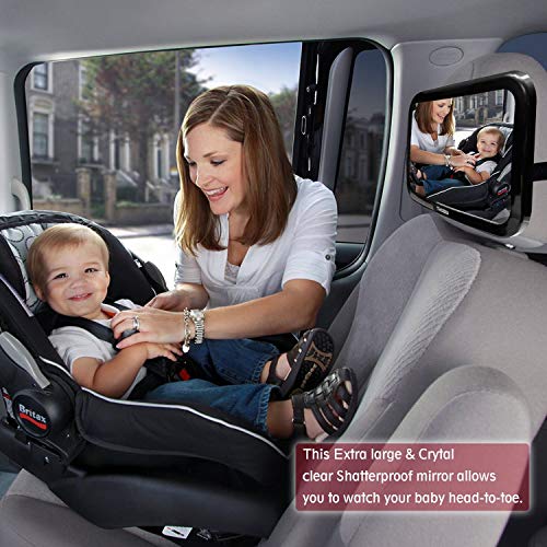 Ideapro Baby Car Mirror for Headrest, Backseat Rear View Facing with