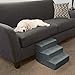 High Density Foam Pet Stairs 3 Steps with Machine Washable Zippered Removeable Micro-Fiber Cover with non-slip bottom by PETMAKER – Graythumb 3