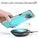 VENA Galaxy S8 Plus Case, [vLove][Heart-Shape | Dual Layer Protection] Hybrid Bumper Cover for Samsung Galaxy S8+ (Teal/Gray)