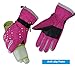 Waterly Ski Gloves for Men Women Winter Snow Waterproof Windproof TPU Gloves Snowboard Snowmobile Skiing (Red-01, M)