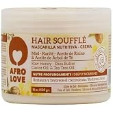 Afro Love Hair Souffl&eacute; 16 oz &ndash; Deep Moisturizing Hair Mask with Raw Honey, Shea Butter &amp; Castor Oil &ndash; Intense Hydration &amp; Repair for Curly, Kinky, and Coily Hair &ndash; Sulfate &amp; Paraben-Free
