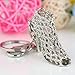 Maycom Silver High-heeled Shoe Keychain Creative Fashion Refinement Lady Gift Hollow Shoes Keyring Key Chain Ring Keyfob 86113