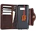 Davis Genuine Natural Real Leather Case for Samsung Galaxy S8 Plus Book Wallet Luxury Cover S Handmade Retro Id Cards Slots s 8 Brown Metal Closure