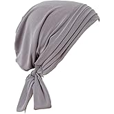 YYAOJHAO Pre Tied Chemo Headscarf for Women - Slip On Bandana Headwrap caps chemotherapy Turban for Cancer Hair Cover