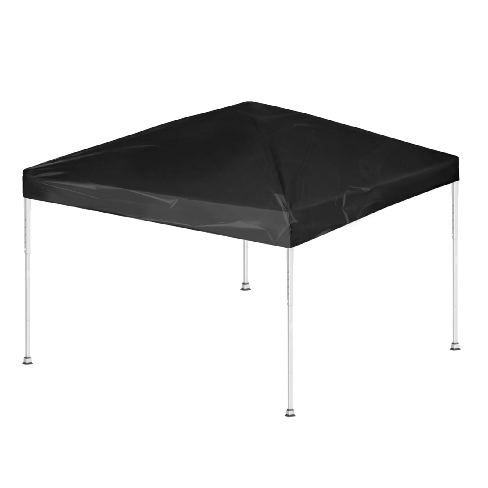 Photo 1 of 10x10 Canopy Replacement Top 420D, 10x10 Canopy Tent Cover with Rope for Straight Leg Frame, Oxford Cloth Waterproof Tent Cover Replacement for Garden Picnic Camping Patio Outdoor(Top Only Black)