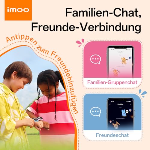 imoo Z3 Children's Smartwatch, 4G Voice Call, 1.5 Inch HD Screen, Water Resistant up to 20 m, 8 GB Large Memory, Class Mode & Sleep Mode with Accessory Set (Blue)