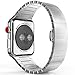 MoKo Band for Apple Watch Series 3 Bands, Stainless Steel Replacement Band Wrist Strap with Butterfly Buckle Clasp for iWatch 42mm 2017 Series 3 / 2 / 1 - Silver (Not Fit iWatch 38mm)