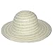 Womens Reversible Straw Sun Hat Summer Outdoor Wide Brim Floppy Foldable Beach Cap Grey