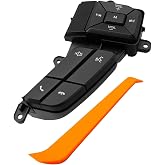 Steering Wheel Volume Cruise Control Switch Button Right Passenger Side | Compatible with Ford F-150 2015-2018 F-250 F-350 Super Duty 2015-2019 Replace FL3T-9E740-ECW FL3T9E740ECW