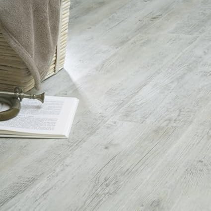 Woodclick Luxury Click Vinyl Flooring White Washed Wood Effect Lvt