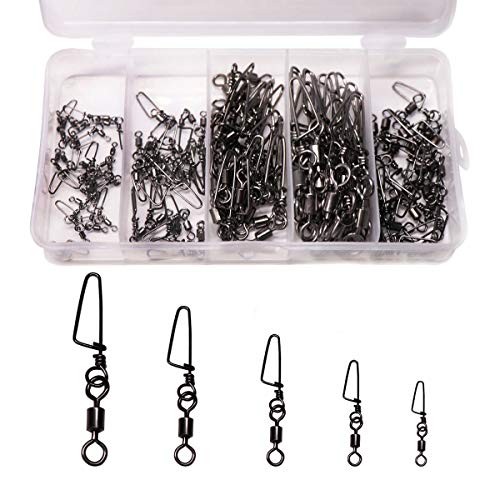 SUPERTHEO Angelwirbel mit Schnappverschluss und Drehwirbel mit Sicherheitsverschluss