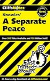 Knowles' A Separate Peace (Cliffs Notes) by Regina Higgins, Charles Higgins
