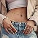 Victray Boho Belly Waist Chains Beach Beads Body Chain Fashion Body Accessories Jewelry for Women and Girls (Silver)