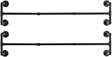 IBUYKE Wall Mounted Clothes Rail Set of 2 127cm Industrial Pipe Rack TYJ002H-2