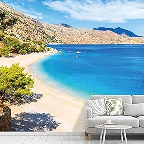 signwin Wall Mural Beach and Blue Sea View...