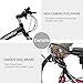 Max4out Mountain Bike Folding Bike, 21 Speed Shining SYS Double Disc Brake Suspension Fork Rear Suspension Anti-Slip (Black, 26 in)thumb 2