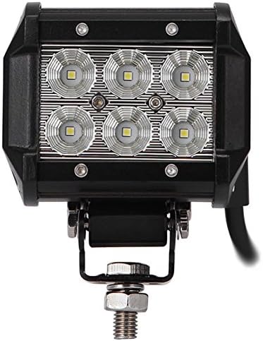 18W LED Work Lights,ALPHA DIMA 12V 24V Flood Offroad Driving Fog Lamp for Truck Car 4X4 Tractor Flood Beam [Energy Class A+++]
