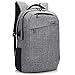 CoolBELL 17.3 Inch Laptop Backpack with USB Charging Port Function/Multi-Compartment Travel Rucksack/Water-Resistant Knapsack/Protective Day Pack for Men/Women (Grey)