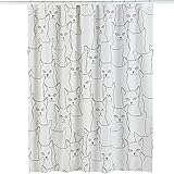 Glow In The Dark Cats Shower Curtain, White