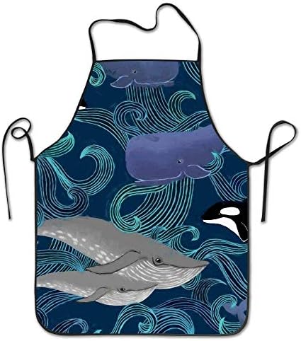 CVDFVFGB The Paisley Peacock Apron Waterdrop Resistant Cooking Kitchen Aprons for Women Men Chef Size 72CM x 52CM