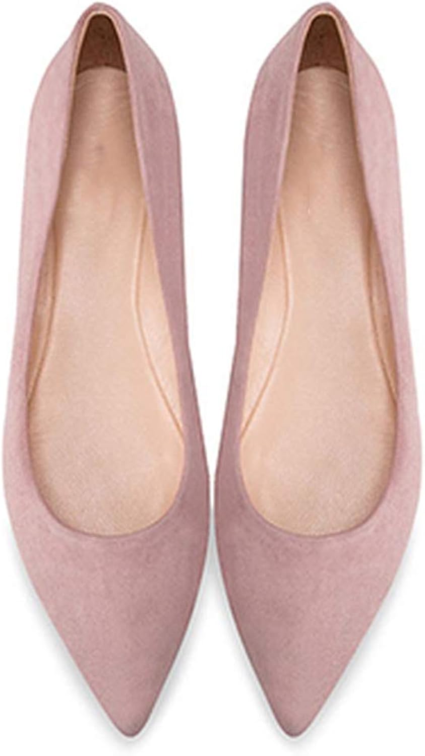 ladies pink flats