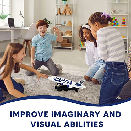 KIDSTHRILL Kids Airplane Toy Bump and Go Technology Big Aeroplane