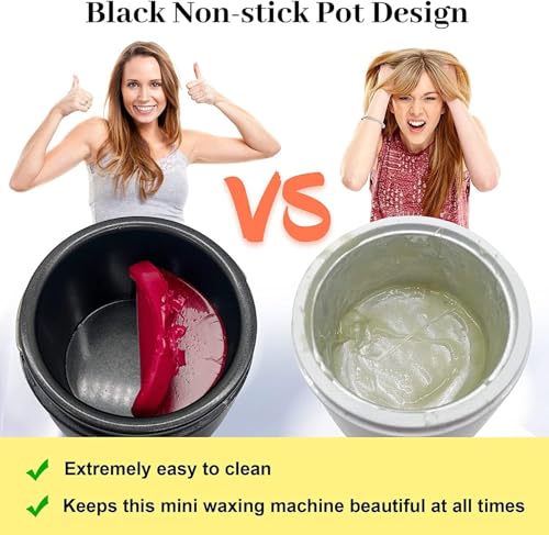 DMG TECH Wax Warmer for Hair Removal - Intelligent Melting Machine With 4 Packs Hard Wax Beads, Hand and Foot Waxing, LED Display