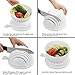 salad chopper bowl Maker Fruit Vegetable Bowl Cutter,Fast Fresh Salad Slicer Salad Chopper- Extra Big Bowl Super For Washing Containing (WHITE) By GAMING TS