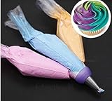 Drhob Icing Piping Bag Nozzle Converter Tri-color Cream Coupler Cake Decorating Tools For Cupcake Fondant Cookie 3 Hole 3 Color