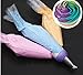 Drhob Icing Piping Bag Nozzle Converter Tri-color Cream Coupler Cake Decorating Tools For Cupcake Fondant Cookie 3 Hole 3 Color