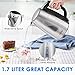Electric kettle Aicok Stainless Steel Tea Kettle, Ultra Fast Boiling, 1.7L Cordless Water Kettle, 100% BPA Free, Auto Shut off and Boil Dry Protection, 1500W