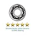 FIGROL Hybird Tri Hand Spinner Fidget Toy ABS Material 608 Si3N4 For 1-3mins Spinning(White)