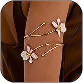 YANCHUN Arm Cuff Flower Spring Jewelry for Women Adjustable Upper Arm Bangle Bracelet Gold Armband Trendy Jewelry Gifts