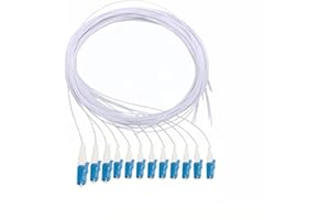 Elfcam® - Fibre Optic Pigtail 12fibre monomode simplex LC/UPC 9/125um OS2, White