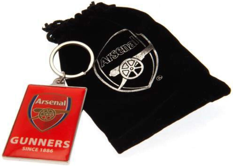 Arsenal Official FC Gunners Keyring in Velvet Gift Bag Limited Stock