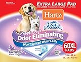Hartz Home Protection Lavender Scent Odor Eliminating Gel Dog Pads, 30