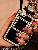 Sasa(TM) iPhone 7 Plus Case ,Luxury Bling Crystal Diamond Perfume Bottle Style TPU Case Cover for iPhone 7 Plus (5.5inch) (Black)