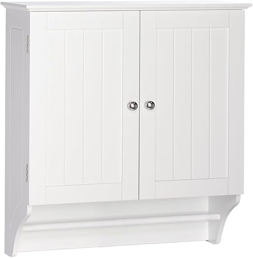 Amazon Com Riverridge Ashland Collection Two Door Wall Cabinet White Home Kitchen
