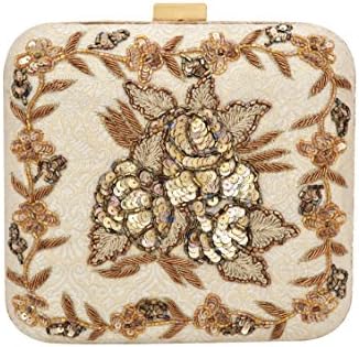 Kavanah Rose handembroidered clutch
